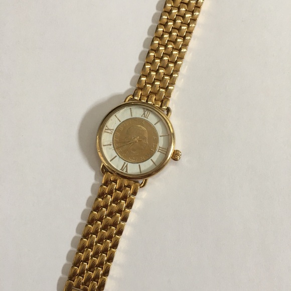 Women’s Watch with Gold Coin in Dial